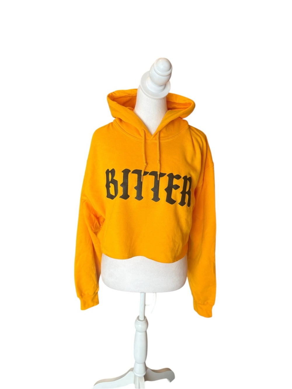 Fletcher Cropped Hooded Sweatshirt Bitter Womens Size Large